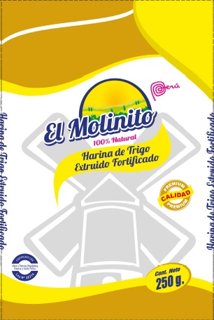 HARINA DE TRIGO EXTRUIDO FORTIFICADO EL MOLINITO 100% NATURAL