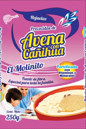 HOJUELAS PRECOCIDAS DE AVENA CON CAÑIHUA EL MOLINITO 100% NATURAL