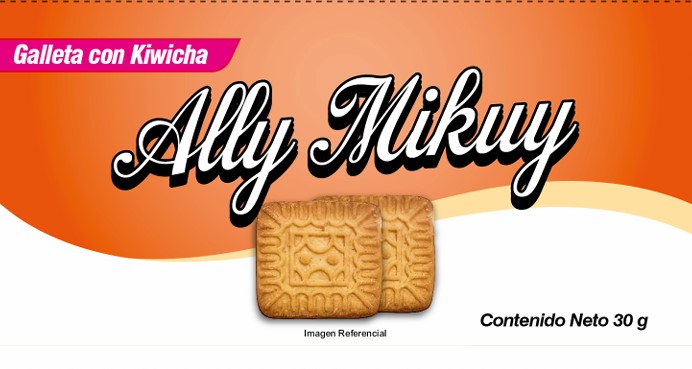 GALLETA CON KIWICHA X 0.030 KG - CAJA X 180 UNIDADES - MARCA: ALLY MIKUY