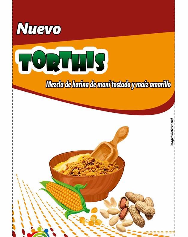 MEZCLA DE HARINA DE MANI TOSTADO Y MAIZ AMARILLO, MARCA TORTHIS