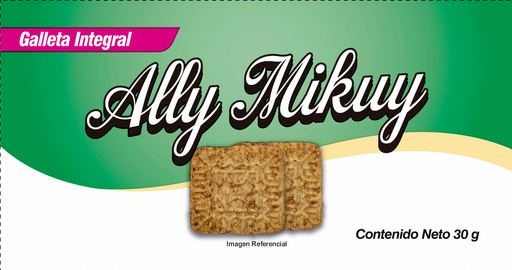 GALLETA INTEGRAL X 0.030 KG - CAJA X 180 UNIDADES - MARCA: ALLY MIKUY